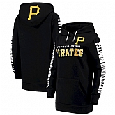 Women Pittsburgh Pirates G III 4Her by Carl Banks Extra Innings Pullover Hoodie Black,baseball caps,new era cap wholesale,wholesale hats